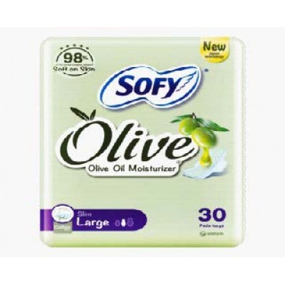 Soty Feminine Napkin Olive Large - 30 count